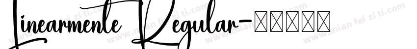 Linearmente Regular字体转换